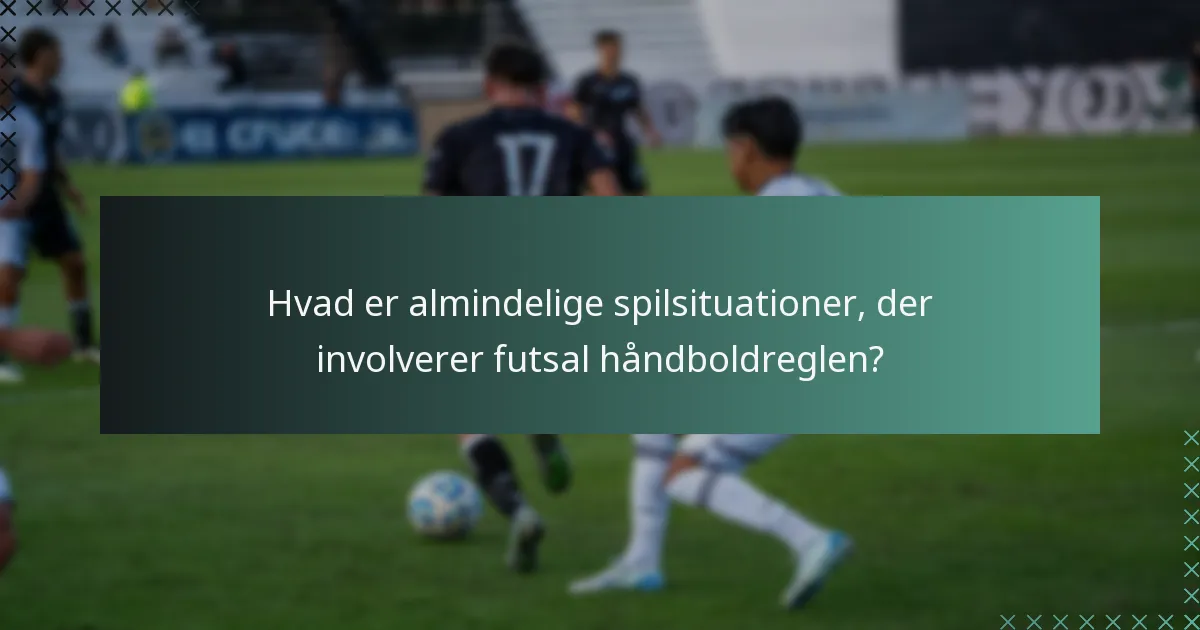 Hvordan anvendes dommerens skøn i forhold til futsal håndboldreglen?