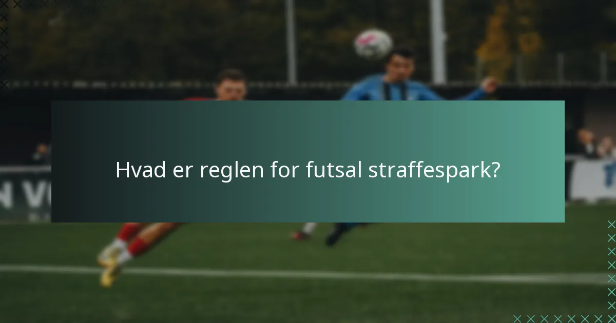 Hvad er spillerens ansvar under et straffespark?
