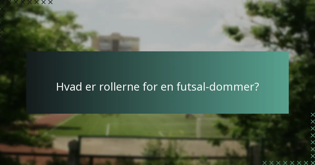 Hvilken autoritet har futsal-dommere under kampe?