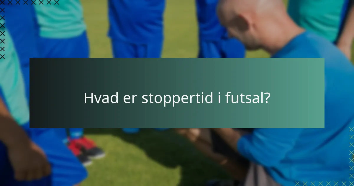 Hvad er overtidreglerne i futsal?