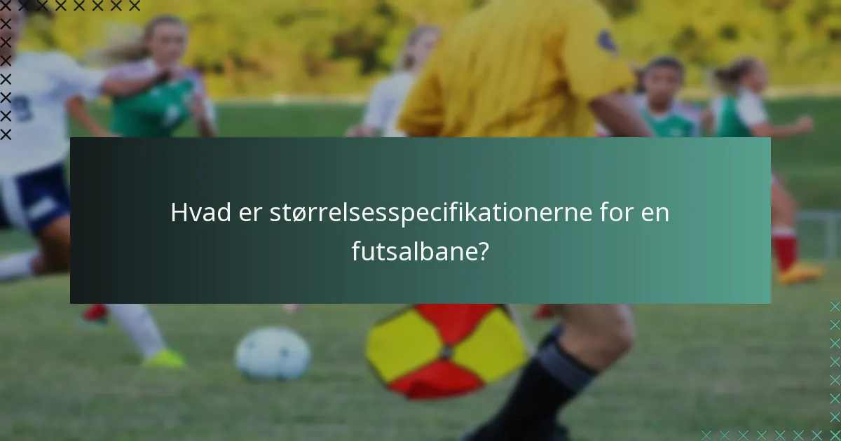Hvad er sikkerhedsreglerne for futsalbaner?