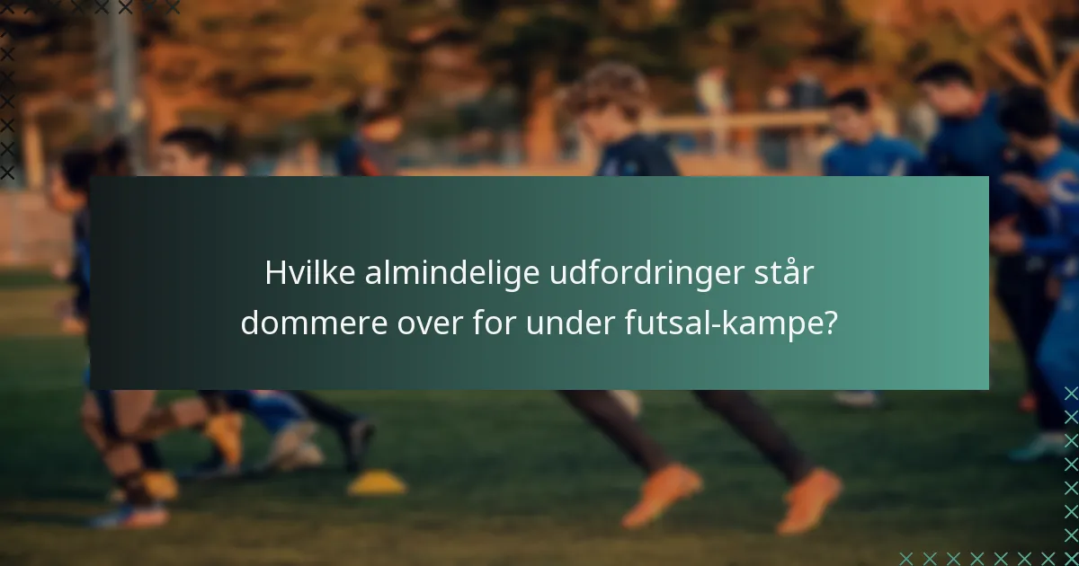 Hvilke faktorer påvirker flowet i en futsal-kamp?