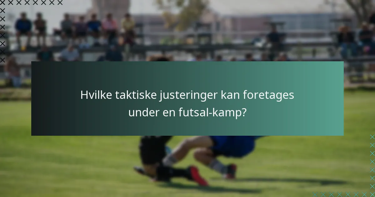 Hvad er de vigtigste forskelle mellem futsal og fodbold med hensyn til spilflow?