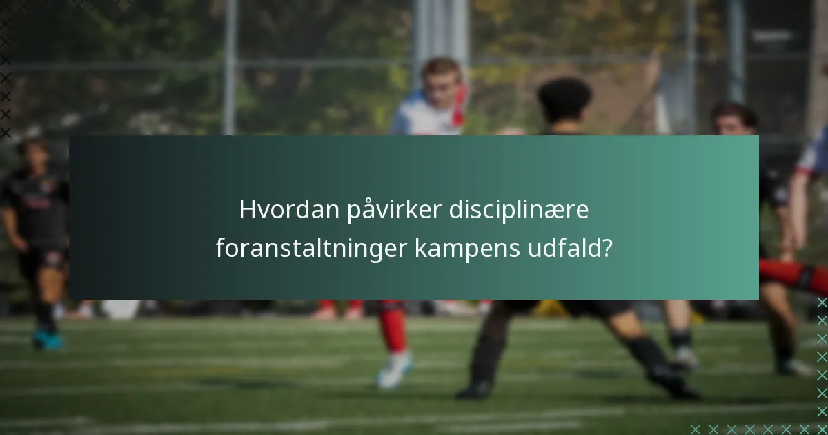 Hvordan sammenlignes futsal disciplinære foranstaltninger med andre sportsgrene?